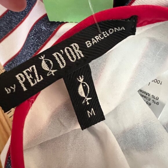 Pez D'Or Barcelona Nautical Sailor Maternity Swimsuit Size M NWT - Picture 6 of 7
